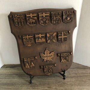 Vtg Karl Rothammer Provincial Emblems Wall Plaque